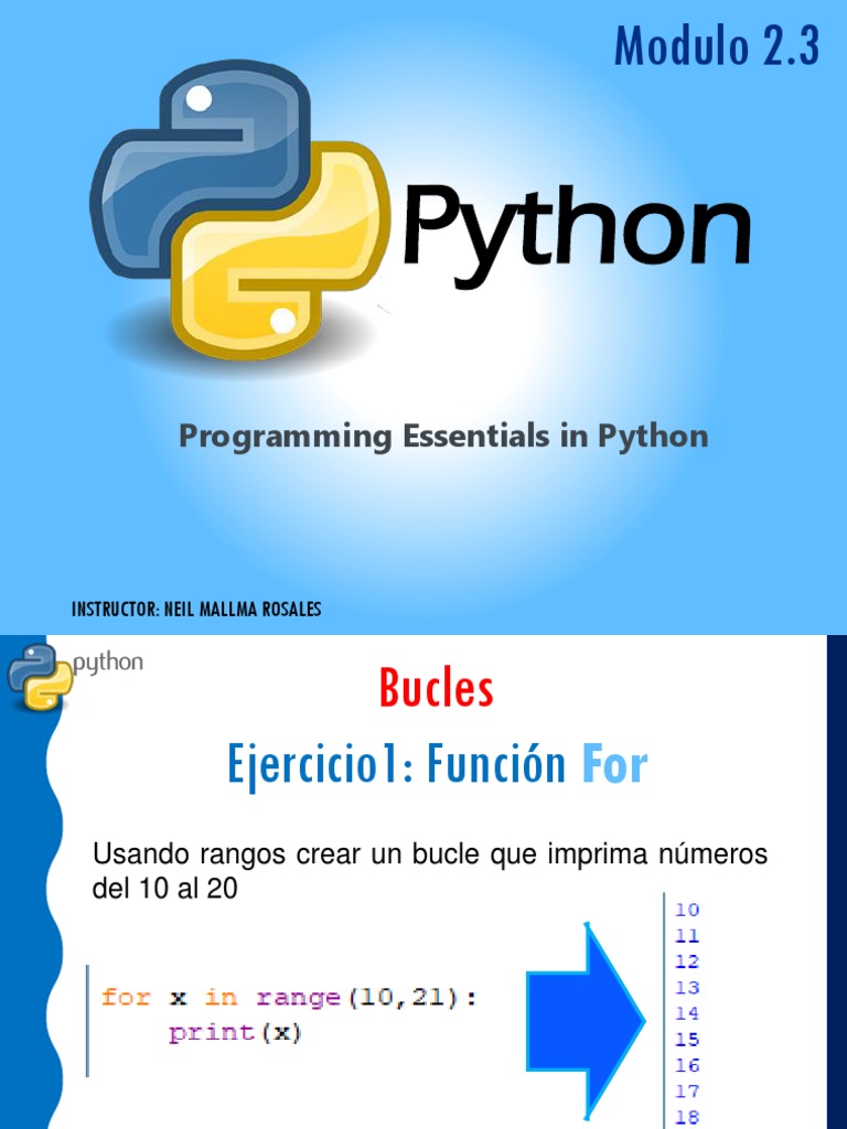 Modulo 2.3-Python | PDF | Python (lenguaje de programación ...