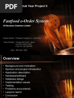 Fastfood E-Order System