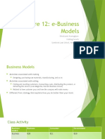 Lecture 12: E-Business Models: Shivalaxmi Arumugham Visiting Faculty Symbiosis Law School, Hyderabad