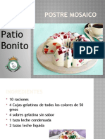 Postre Mosaico