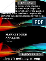 Market Need Analysis
