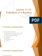 Lecture 11 - 12 - Evaluation of E-Commerce