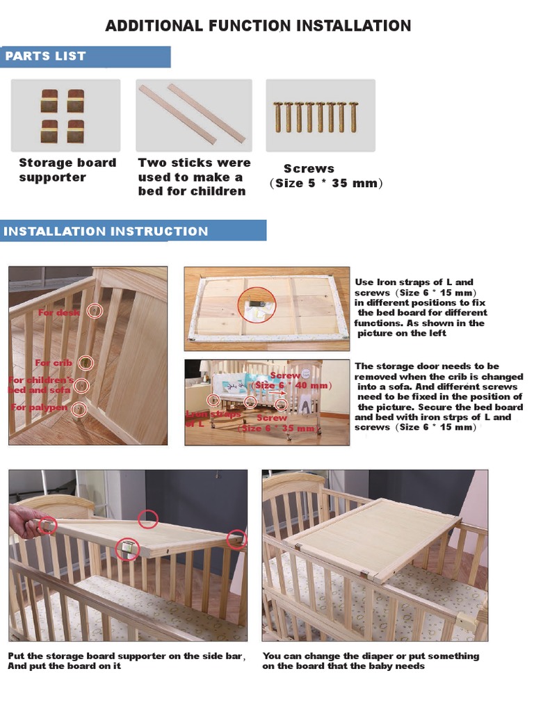 Installation Guide for Multi-Function Bed | PDF