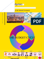 The Budgetary System: Budget Process in The National Government