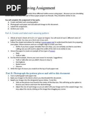 fcs208 document weaving