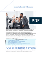 12 Funciones de La Gestión Humana