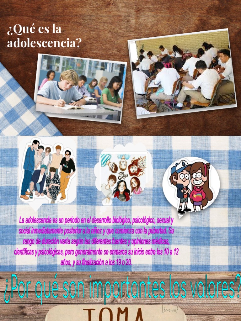 Valores en La Adolescencia (Tutoria) PDF