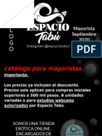 Mayorista Septiembre Espacio Tabú PDF