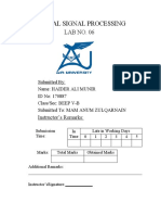 Digital Signal Processing Lab 7