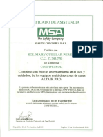 Certificado Multi Detectores de Gases PDF