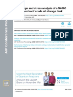 The Design and Stress Analysis of A 10.000 Barrel Fixed Roof Crude Oil Storage Tank