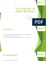 Is Accounting An Academic Discipline?: Group Members