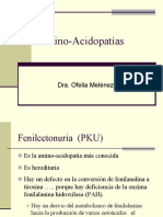 Amino-Acidopatías (Dra. Melendez) PDF