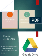 Objectives: Know The Benefits of Using Google Drive Create and Share Folder Then Upload Files To Google Drive