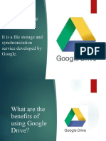 What Is Google Drive: It Is A File Storage and Synchronization Service Developed by Google