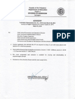 ADVISORY TO DIVISION MEMO NO. 059 S. 2019 DATED MARCH 20, 2019