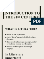 Introduction To THE 21 Century