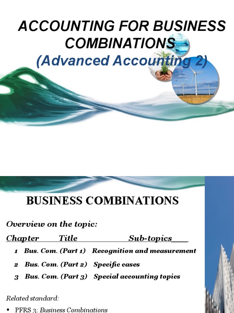Advanced Accounting Chapter 1 Business Combinations – HXDZ