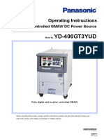 Inverter Controlled Mig Welding-Machine YD-400GT3 Operating Manual