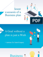 The Different Elements of A Business Plan