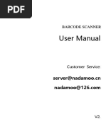 User Manual: Barcode Scanner Barcode Scanner