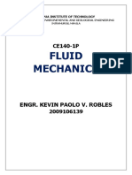 Fluid Mechanics: Engr. Kevin Paolo V. Robles