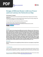 Design of Efficient Router With Low Power and Low PDF