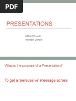 Presentations MBA BCom III