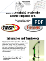 How To Re-String & Re-Cable The Genesis Compound Bow.: Step by Step, Picture by Picture Right Hand Models ONLY
