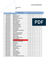 Daftar Hadir Mahasiswa Kelas D