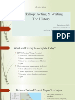 Workshop: Acting & Writing The History