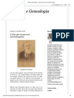 História e Genealogia - O Juiz Que Recusou Ser Desembargador