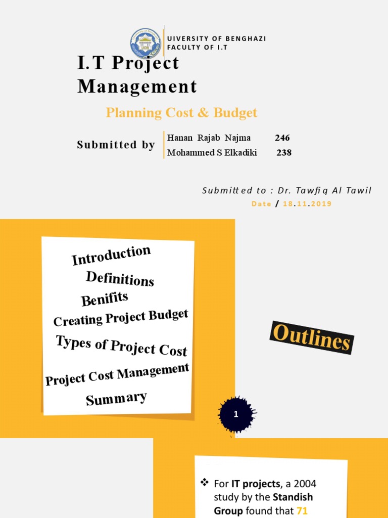 IT Project Cost Management Guide | PDF | Cost Accounting | Project ...
