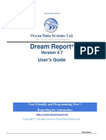 Dream Report User Manual PDF