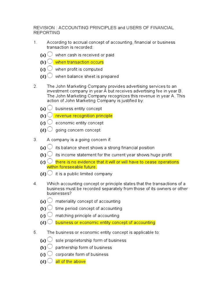 Key Accounting Principles Explained | PDF | Going Concern | Historical Cost