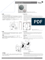 T6634-TE21 - 22 Thermostat Installation Instructions - R1
