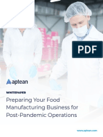 Preparing Your Food Manufacturing Business For Post-Pandemic Operations