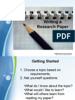 Writing A Research Paper: Powerpoint Templates