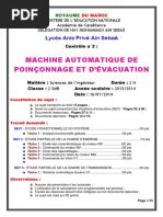 Devoir 3 Modele 5 Si 2 Bac Sm b Semestre 1