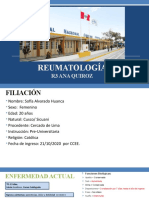 Reumatología: Lupus eritematoso sistémico con mielitis transversa