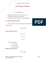 Applying Dynamics Principles