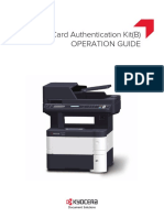 Card Authentication Kit (B) Operation Guide: Print Copy Scan Fax