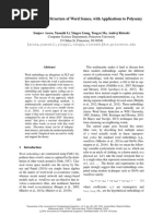 Linear Algebraic Structure of Word Senses, With Applications To Polysemy