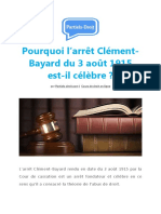 Pourquoi l’Arrêt Clément-Bayard Du 3 Août 1915 Est-il Célèbre