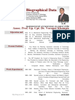 Biographical Data: Assoc. Prof. Gp. Cpt. Dr. Vorapot Khompis