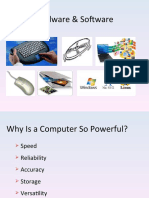 Features Hardware and Software - IPO of Computer