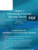 Determining Food and Beverage Standards