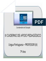 7 Ano LPortuguesa Professor 3 Caderno Novo