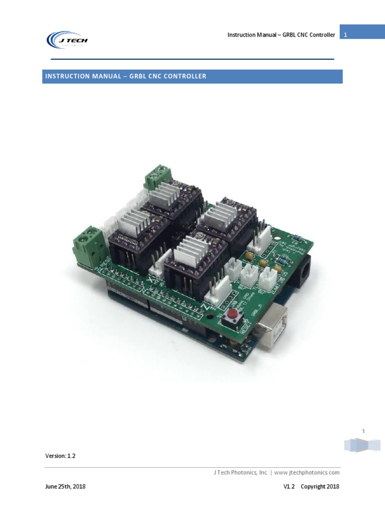 Instruction Manual GRBL Controller V1 2 | PDF