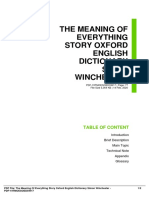 The Meaning of Everything: The Story Behind the Oxford English Dictionary